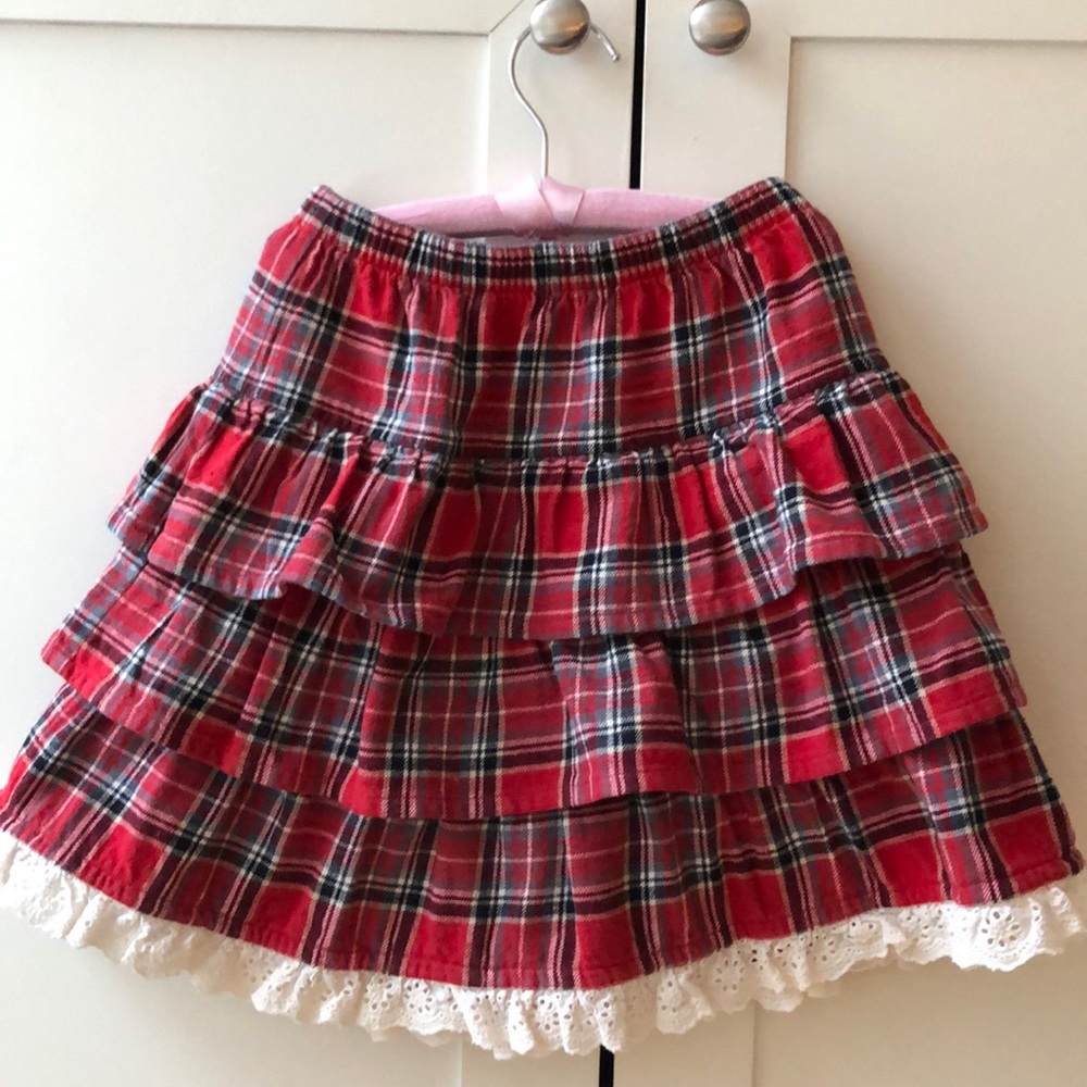 Hanna Andersson tiered Holiday skirt